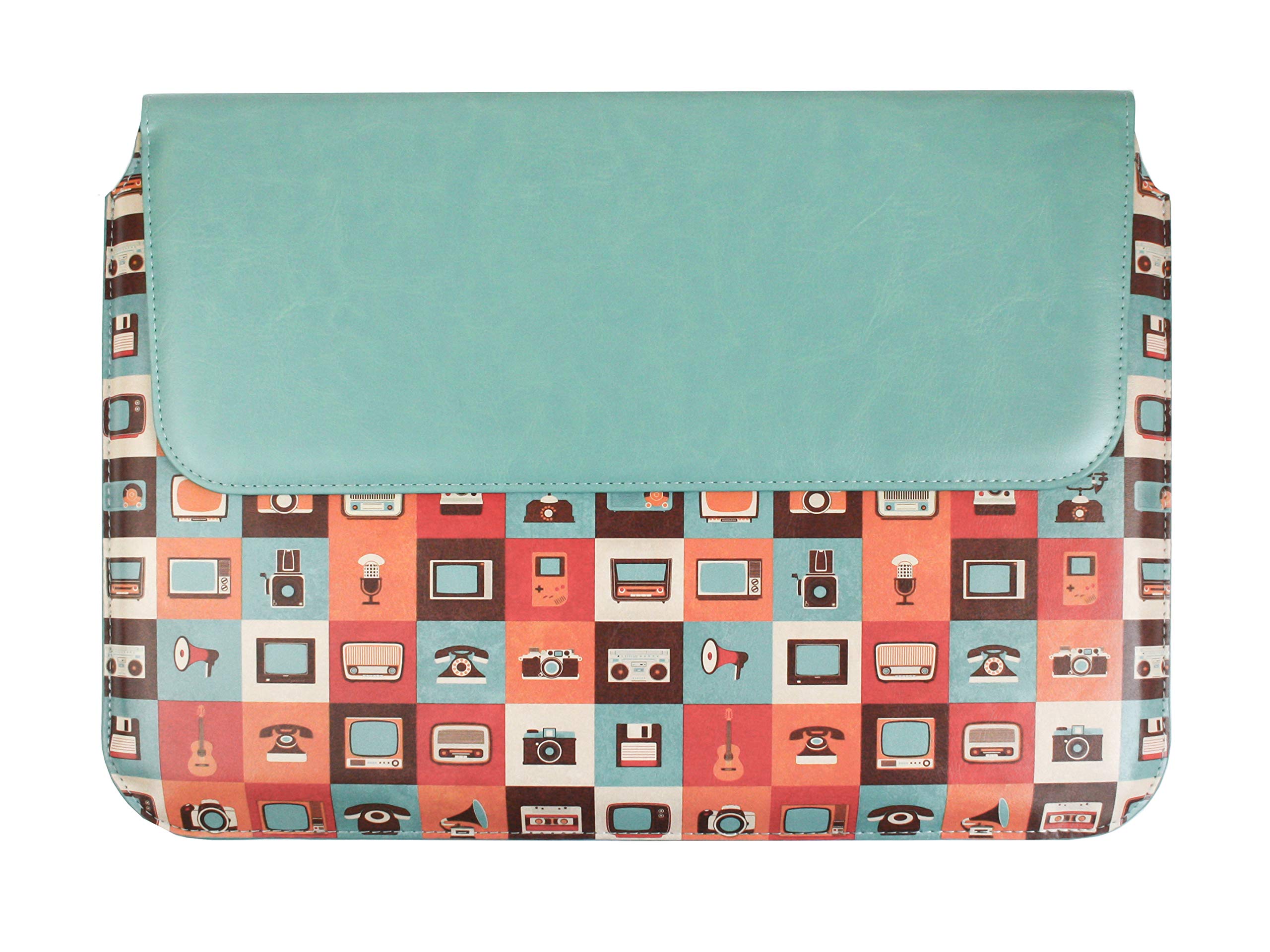 Emartbuy Gadgets 11.6-14 Inch Premium PU Leather Magnetic Folio Wallet Case Cover Sleeve Compatible with Laptops Listed Below