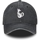 Embroidered Baseball Cap Adjustable Vintage Washed Distressed Denim Baseball Hat for Women Men