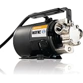 WAYNE PC2 Portable Transfer Water Pump With Suction Hose And Attachment, Black, Small, GIDDS-521200