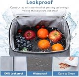 Lifewit Cooler Bag 50 Cans Insulated Large Lunch Bag Dark Grey 40x26.5x31 view 3