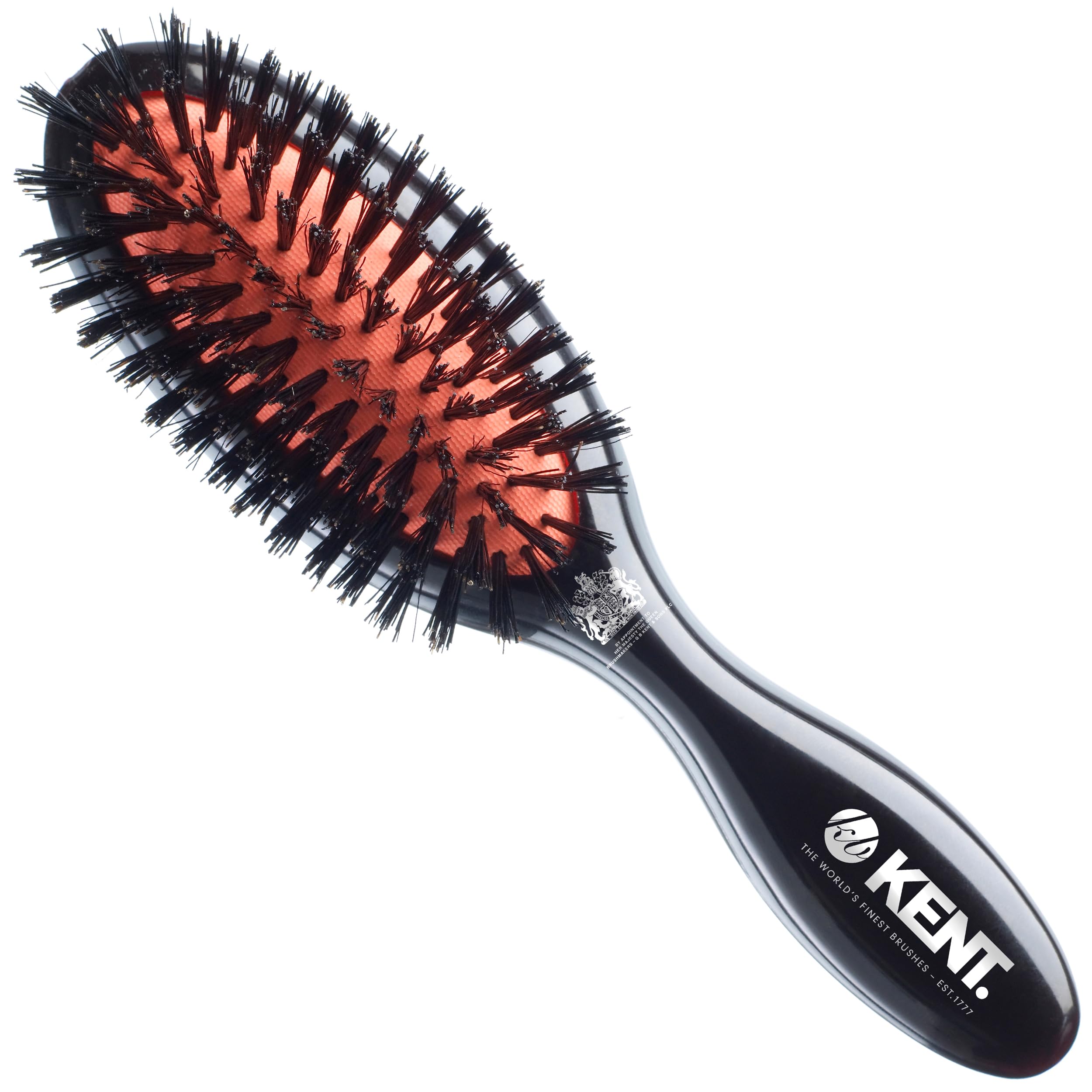 Kent Small Pure Black Bristle Cushioned Brush - CSFS (PACK OF 1)
