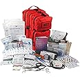 Luminary Tactical Trauma Kit Fully Stocked First Aid Kit Backpack EMS/EMT First Responder Medical Bug Out Bag for Preppers Professionals and Outdoorsman (Red)