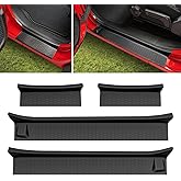 Utiiy Door Sill Guards Kit Fit for 2018-2025 Jeep Wrangler JL Unlimited, Door Sill Protector for 2020-2025 Jeep Gladiator, En