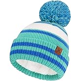FZ FANTASTIC ZONE Kids Toddler Winter Hat Beanie with Warm Fleece Ski Baby Hats for 2-7 Years Skull Cap Baby Boys Girls Gifts