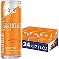 Red Bull Amber Edition Energy Drink, Strawberry Apricot, with 114mg Caffeine plus Taurine & B Vitamins, 12 Fl Oz, 6 Packs of 4 Cans (Pack of 24)