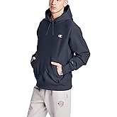 Champion mens Reverse Weave Pullover, Left Chest CHooded Sweatshirt