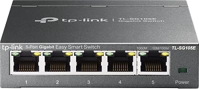 TP-Link TL-SG105E Managed 5-Port Gigabit Network Switch VLAN QoS IGMP Snooping
