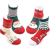 HowJoJo Boys Girls Christmas Socks Kids Warm Socks Winter Thermal Cotton Crew Socks