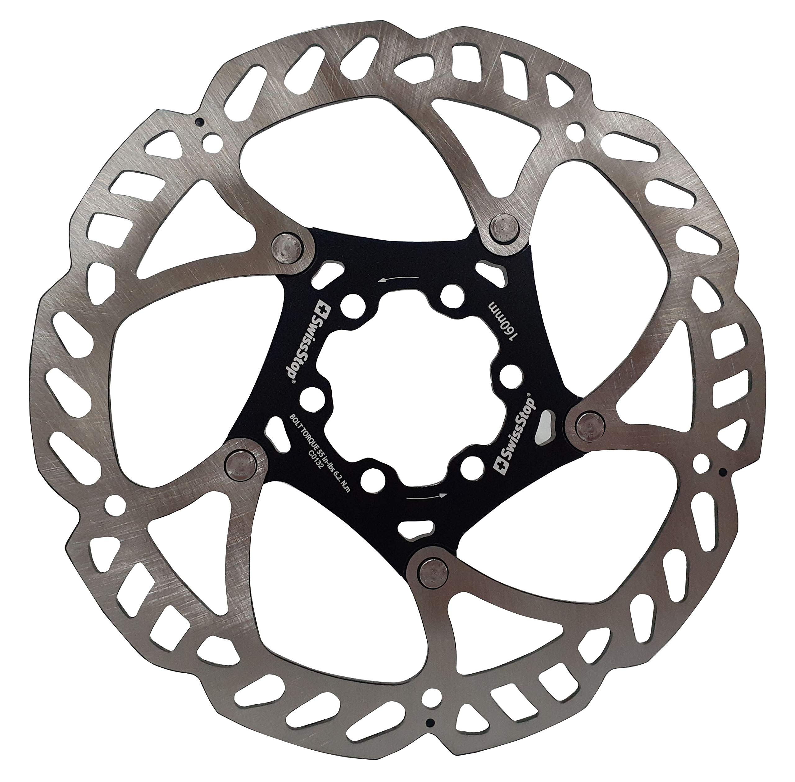 Swissstop Disc Rotor 6 BOLT 160mm, Silver