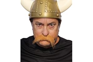 City Costume Wigs Walrus Style Fake Mustache - Self Adhesive Mustache - Available In 6 Natural Colors