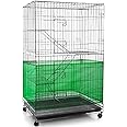 Shappy Large Bird Cage Seed Catcher,Bird Cage Cover Net Skirt Guard,Adjustable Soft Airy Mesh Net for Parrot Parakeet Macaw(118 x 15 Inch/ 300 x 37 cm,Green)