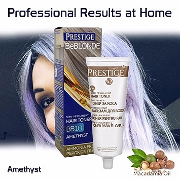Beblonde Semi Permanent Hair Toner Colour Amethyst Bb10 No