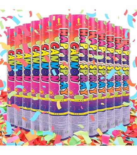 12 Pack) Large (12 Inch) Confetti Cannons Air Compressed 12 Pack) Large (12 Inch) Confetti Cannons Air Compressed