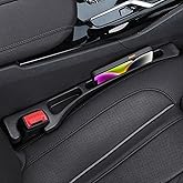 FOLUMAD Car Seat Gap Filler, 2 Pack No-Drop Seat Side Gap Seam Filler Organizer with Phone Holder, Universal Fit Fill The Gap