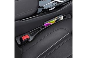 FOLUMAD Car Seat Gap Filler, 2 Pack No-Drop Seat Side Gap Seam Filler Organizer with Phone Holder, Universal Fit Fill The Gap
