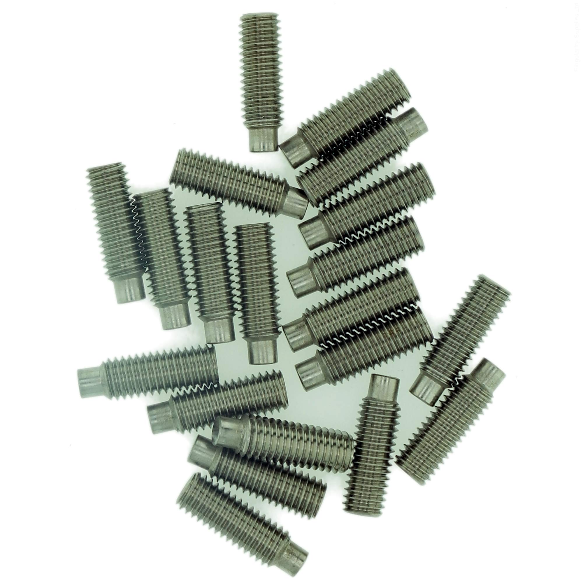 M3 (3mm x 30mm) Hex Socket Grub Screw (Dog Point) - Stainless Steel (A2) (Pack of 20)