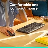 Logitech MK295 Silent Wireless Keyboard and Mouse Combo UK QWERTY Black view 4