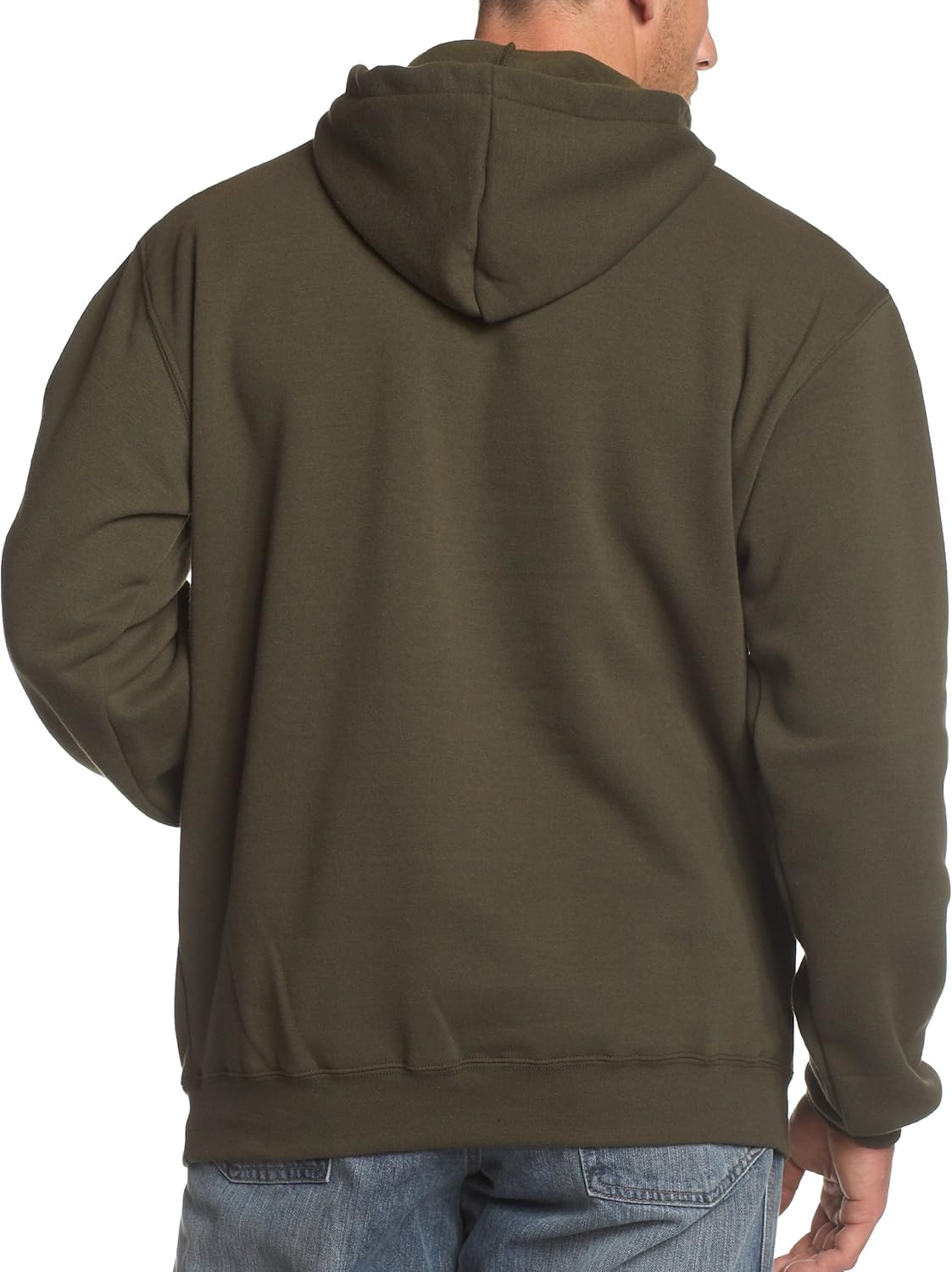 Carhartt Men's Midweight Sleeve Logo Hooded Sweatshirt (Regular and Big & Tall Sizes): Clothing