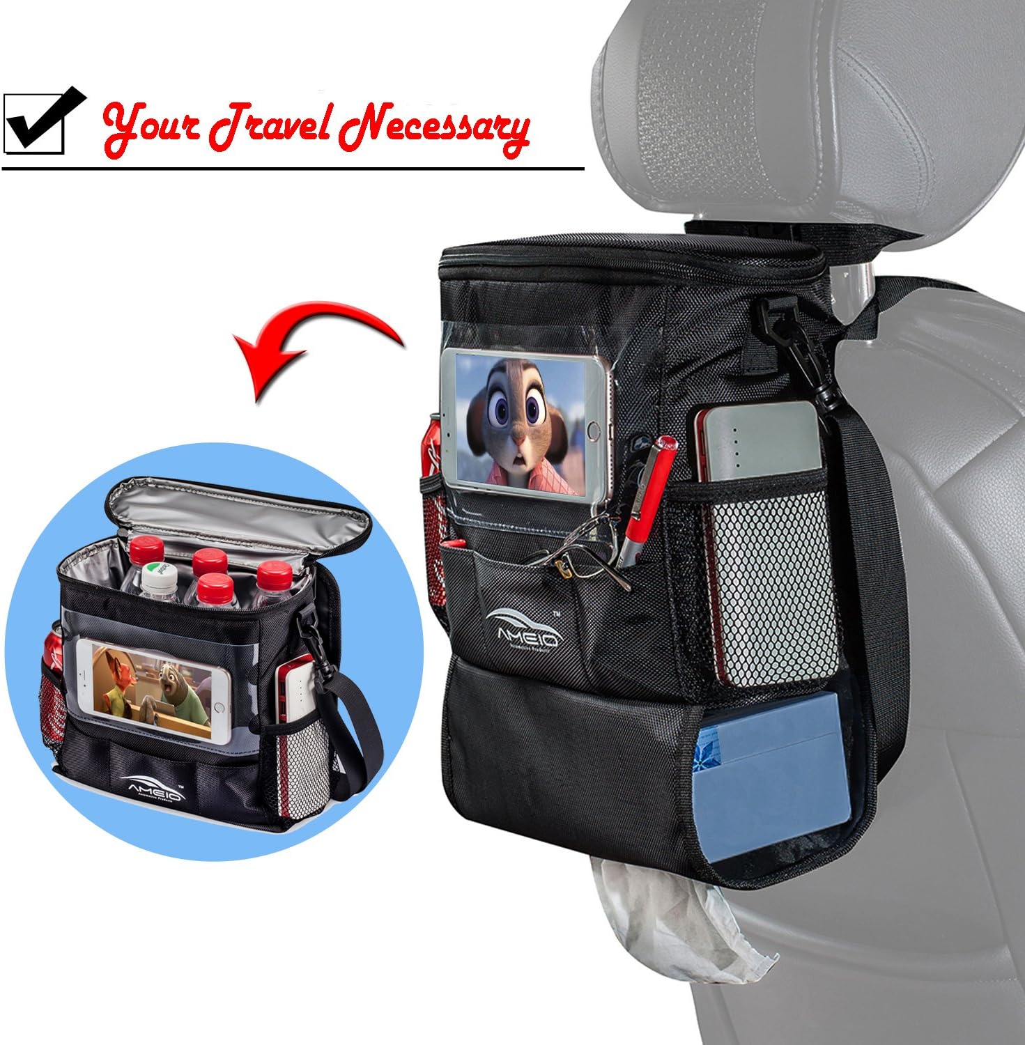 Best hanging car seat organizer police