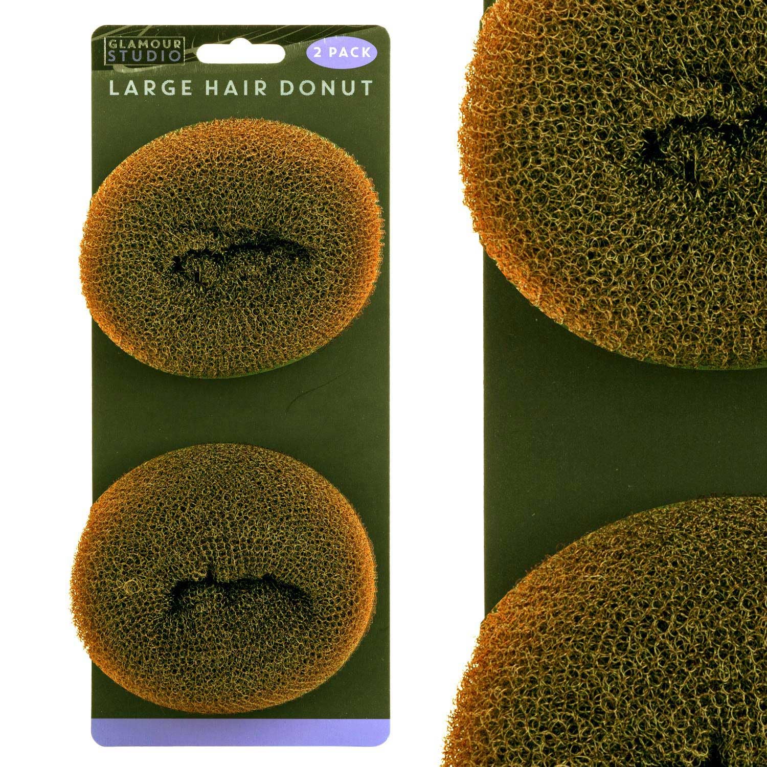 VFM - Large Brown Hair Donuts - Glamour Studio (2 Pack)