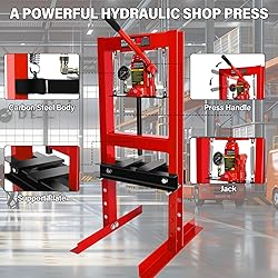 6 Ton Shop Press, H-Frame Garage Floor Adjustable