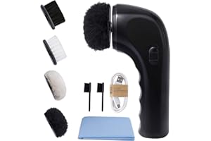 SANSENT Electric Shoe Shine Kit,Shoe Polisher Brush Shoe Shiner