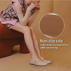 CELNEPHO Nude Flats for Women Square Toe Ballet
