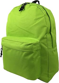 fluorescent green backpack