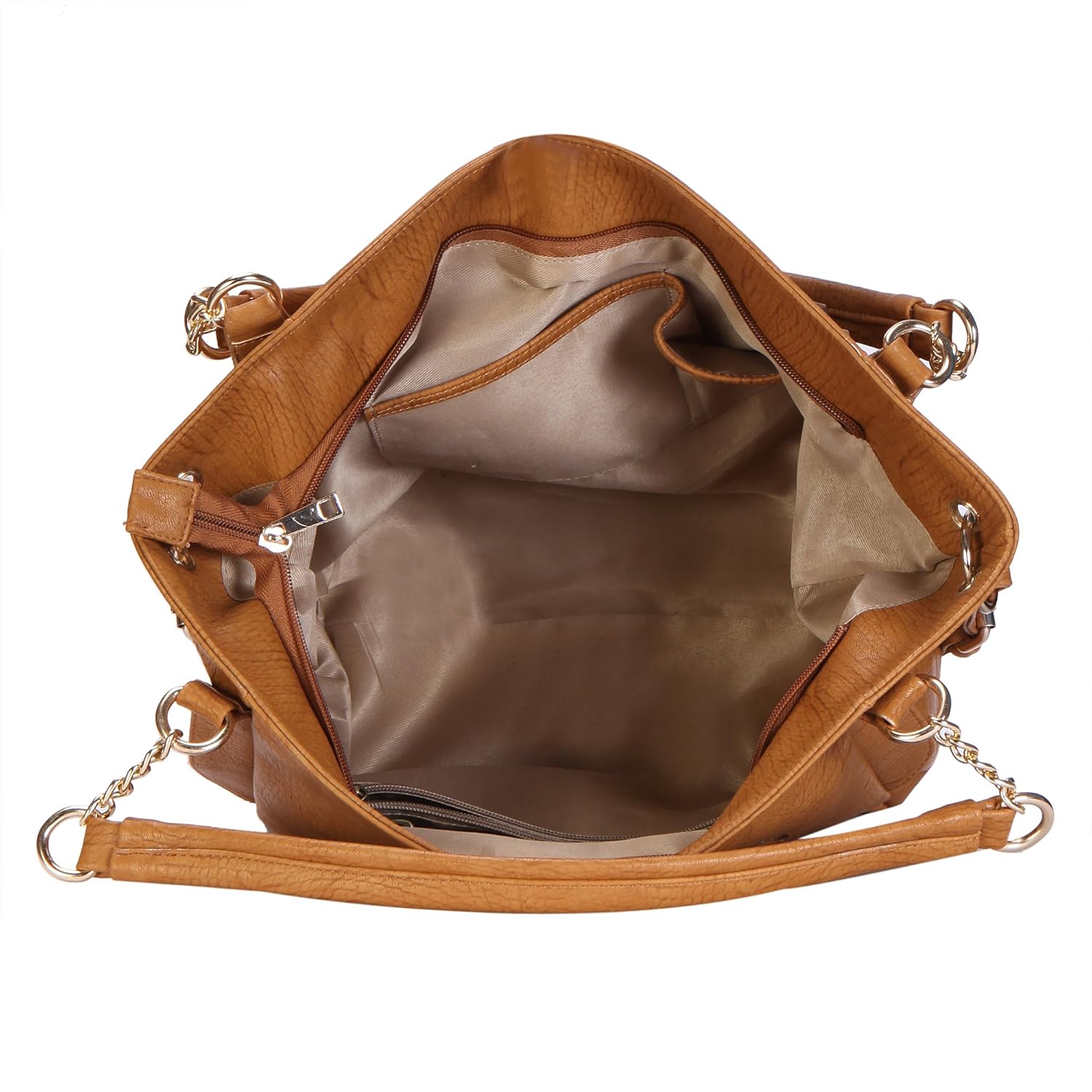 lychee bags women's pu jennet satchel bag (lb29bg, brown)