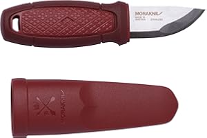 Morakniv Eldris Fixed-Blade Pocket-Sized Knife with Sandvik Stainless Steel Blade and Plastic Sheath 2.2-Inch.