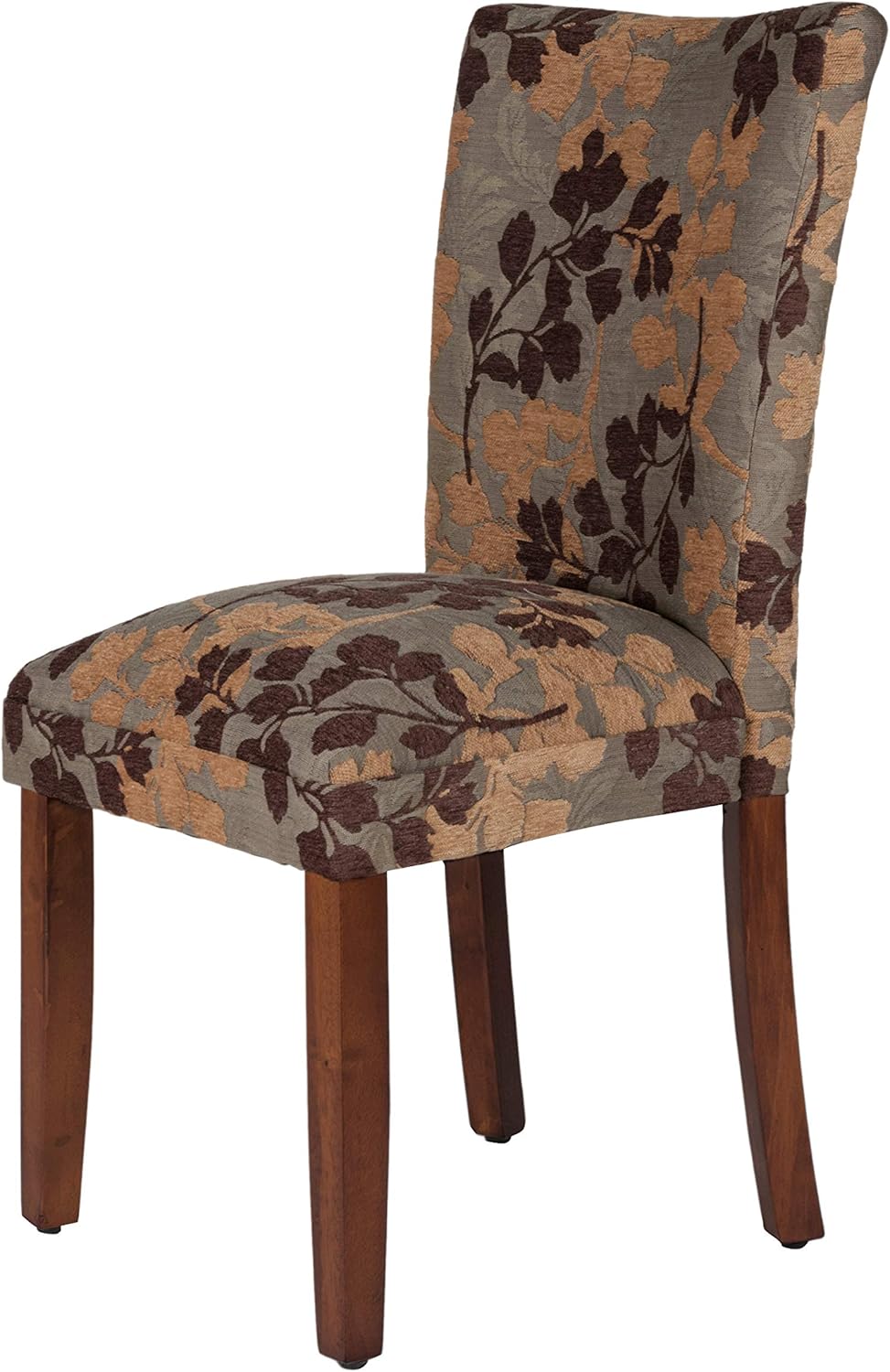 HomePop Parsons Classic Upholstered Accent Dining Chair, Single Pack, Brown Sage Leaf - Chairs