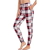 GYS Women's Pajama Pants - Viscose Made from Bamboo, Joggers Pants with Pockets Comfy Lounge Sleep Pants Pj Bottoms