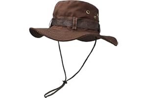UltraKey Outdoor Sun Hat Double Layer Army Style Bush Jungle Cap for Fishing Hunting