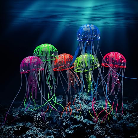 Amazon Com Maitys 12 Pieces Glowing Jellyfish Decoration