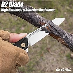 FLISSA 4.5＂ G10 handle folding knife-black, EDC