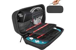 daydayup Switch Case Compatible with Nintendo Switch Lite, Black