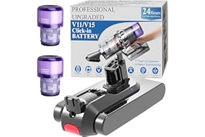 BOTKK Professional 8500mAh V15 Battery Replacement for Dyson V15 Detect/Detect Absolute/ V15s Detect Submarine/ SV22/ SV47/ V11 Click-in Vacuum Cleaners 2 Filters Included