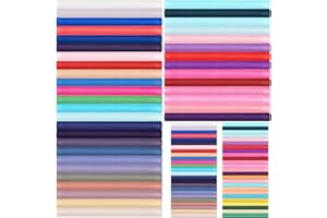 100 Pcs Cotton Fabric Squares, 10 X 10 Inch, 4 X 4 Inch Solid Color Quilting Fabric Bundle, Precut Patchwork Sewing Scrap for