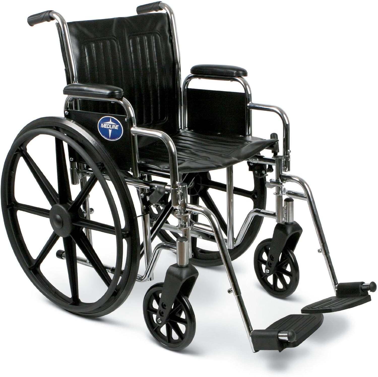 Medline Excel 2000 ExtraWide Wheelchair with Swing Away Foot, RDLA, 20