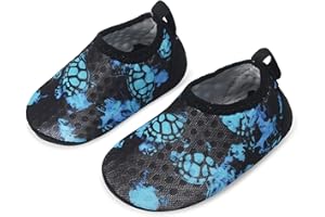 JIASUQI Baby Boys and Girls Barefoot Swim Water Skin Shoes Aqua Socks for Beach Swim Pool