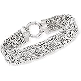 Ross-Simons Sterling Silver Wide Byzantine Bracelet