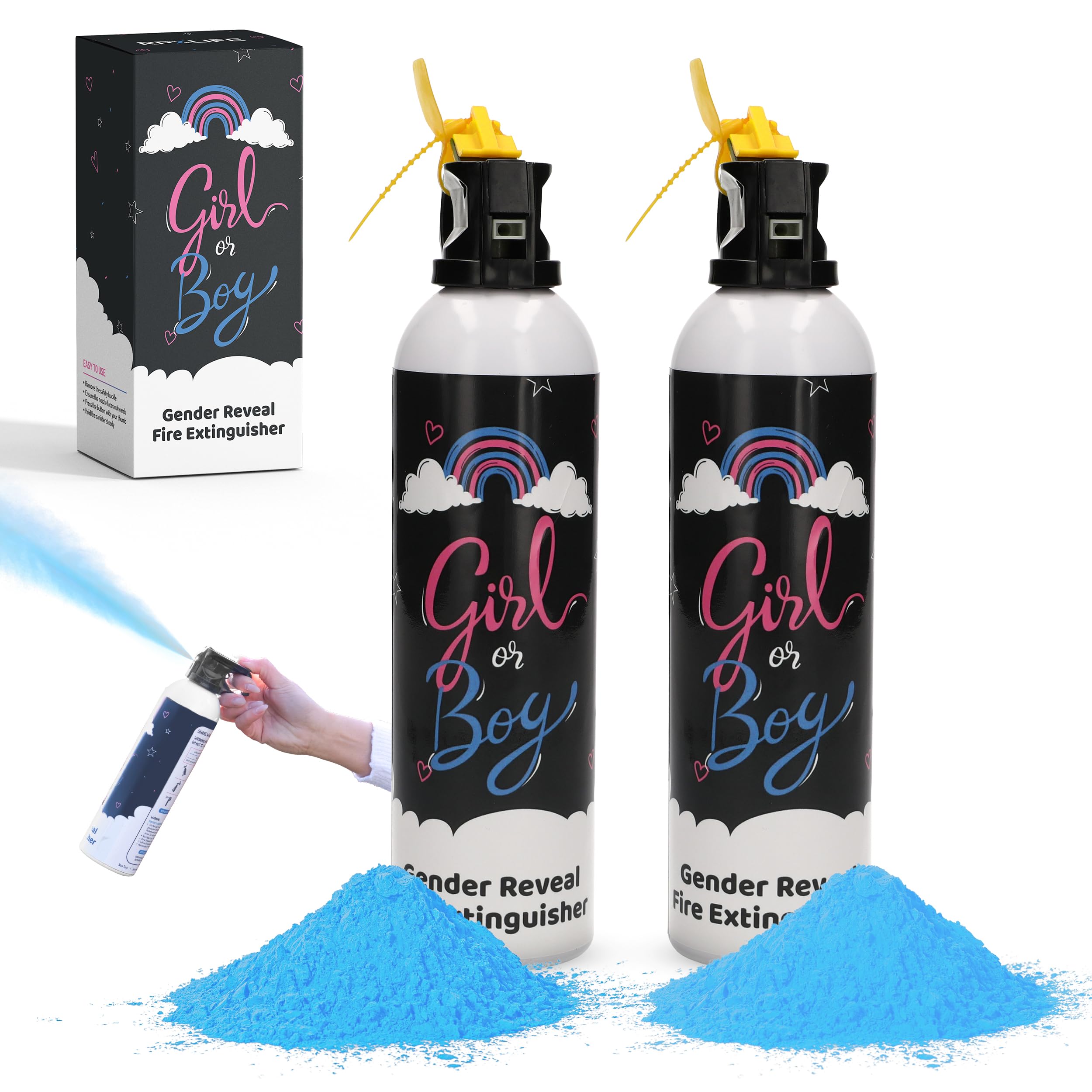 Mua Gender Reveal Fire Extinguisher Colour Blasters Large 2 Pcs Blue