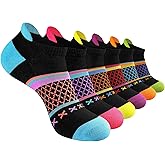 Eallco Womens Socks Ankle Athletic Socks Short Running Socks With Cushioned Sole 6 Pairs