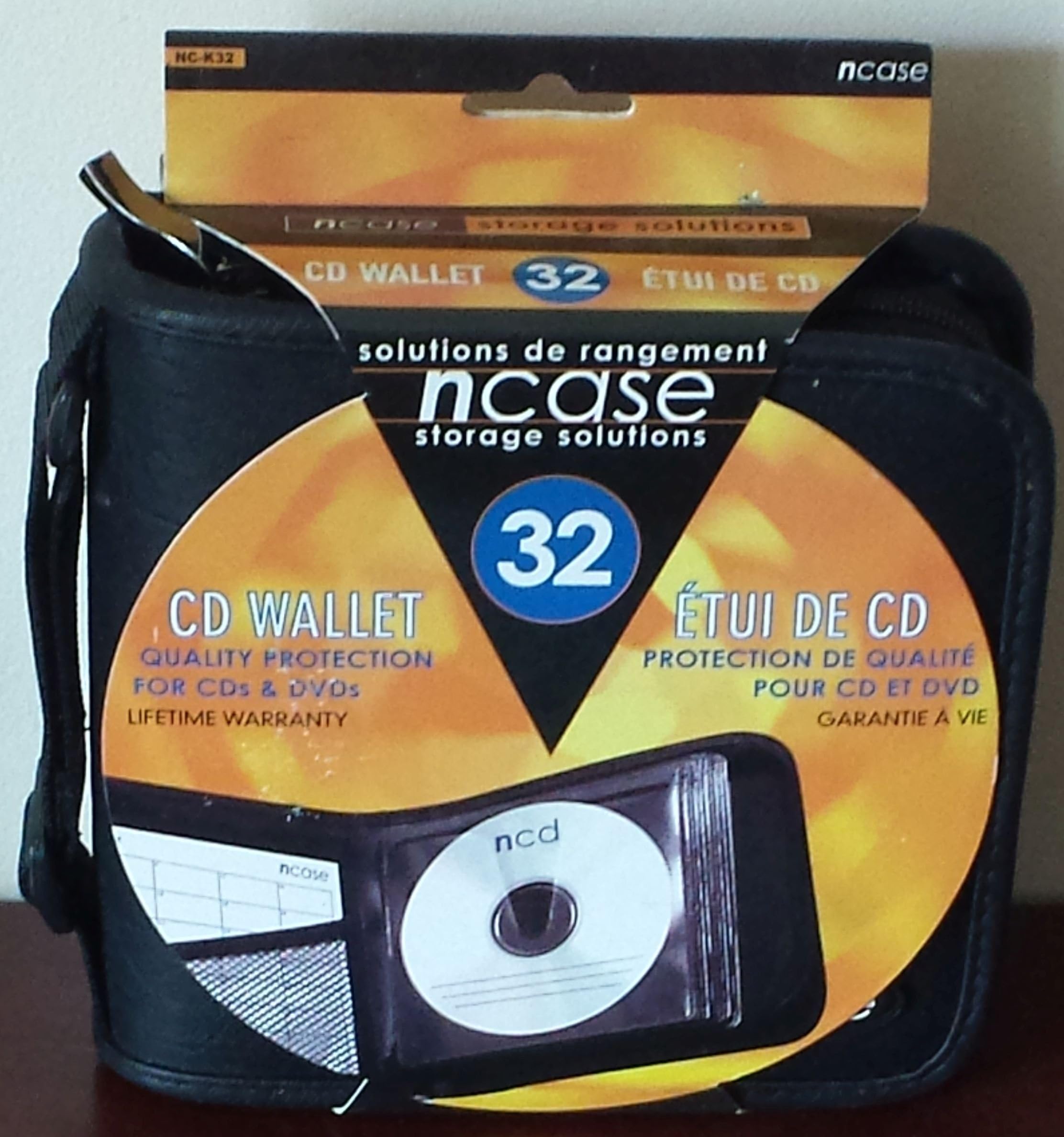 Ncase CD Wallet (Black) 32 CD/DVD pack