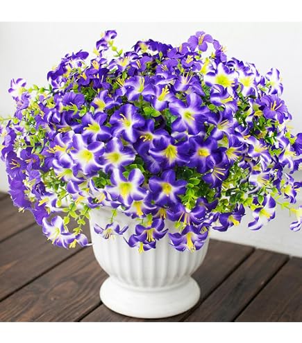 Amazon.com: Daynight 32Pcs Artificial Petunias Flowers for