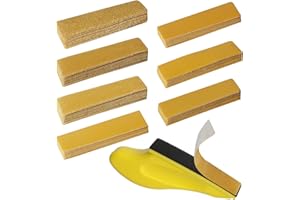 71 Pieces Micro Detail Sander Kit, GOH DODD 3.5” x 1” Mini Hand Sanding Block with Hook and Loop Sand Paper 60 100 150 220 320 600 800 Grit for Woodworking Tight Narrow Spaces