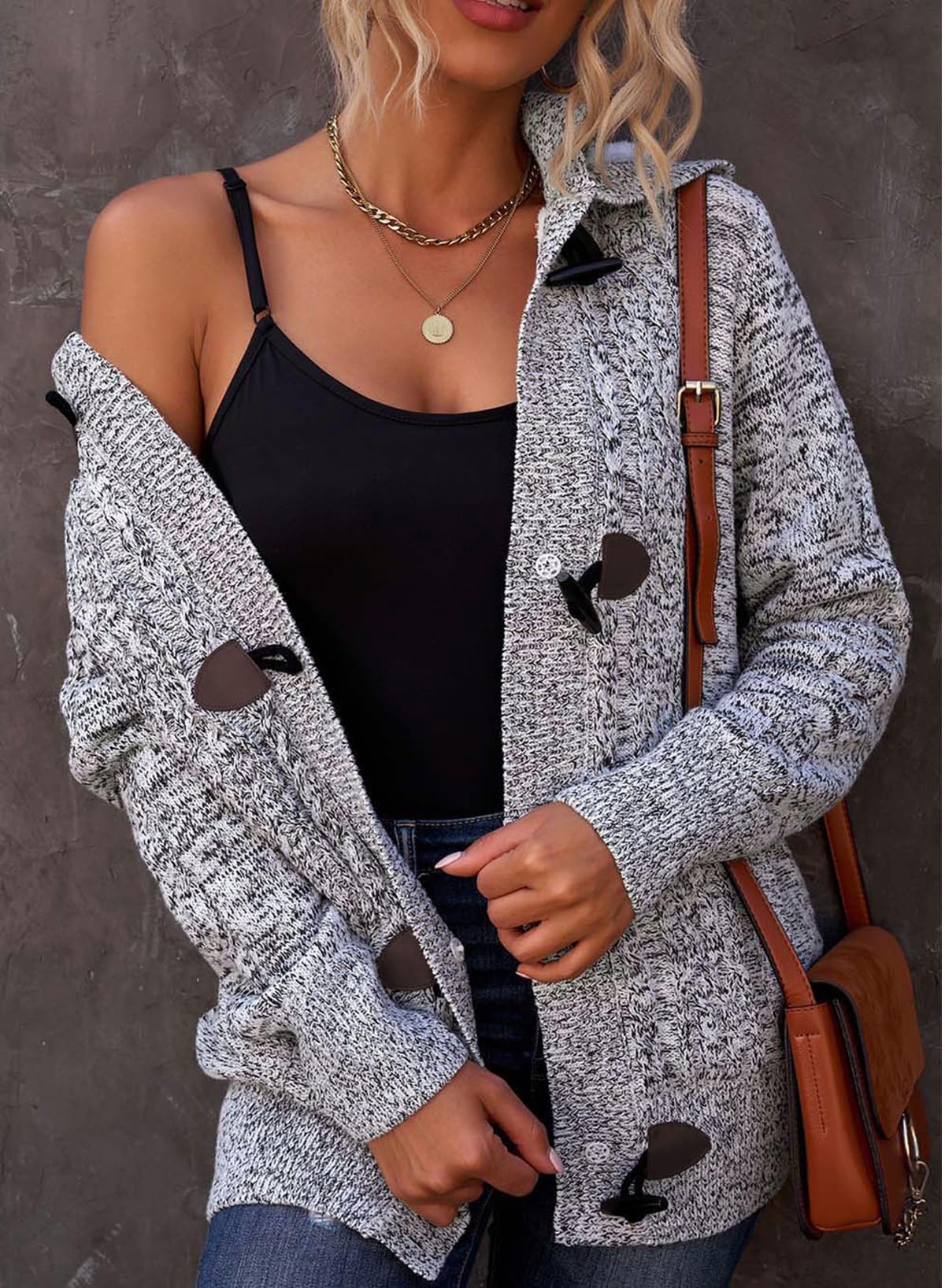 Knit Sweater Coat Outerwear with Pockets