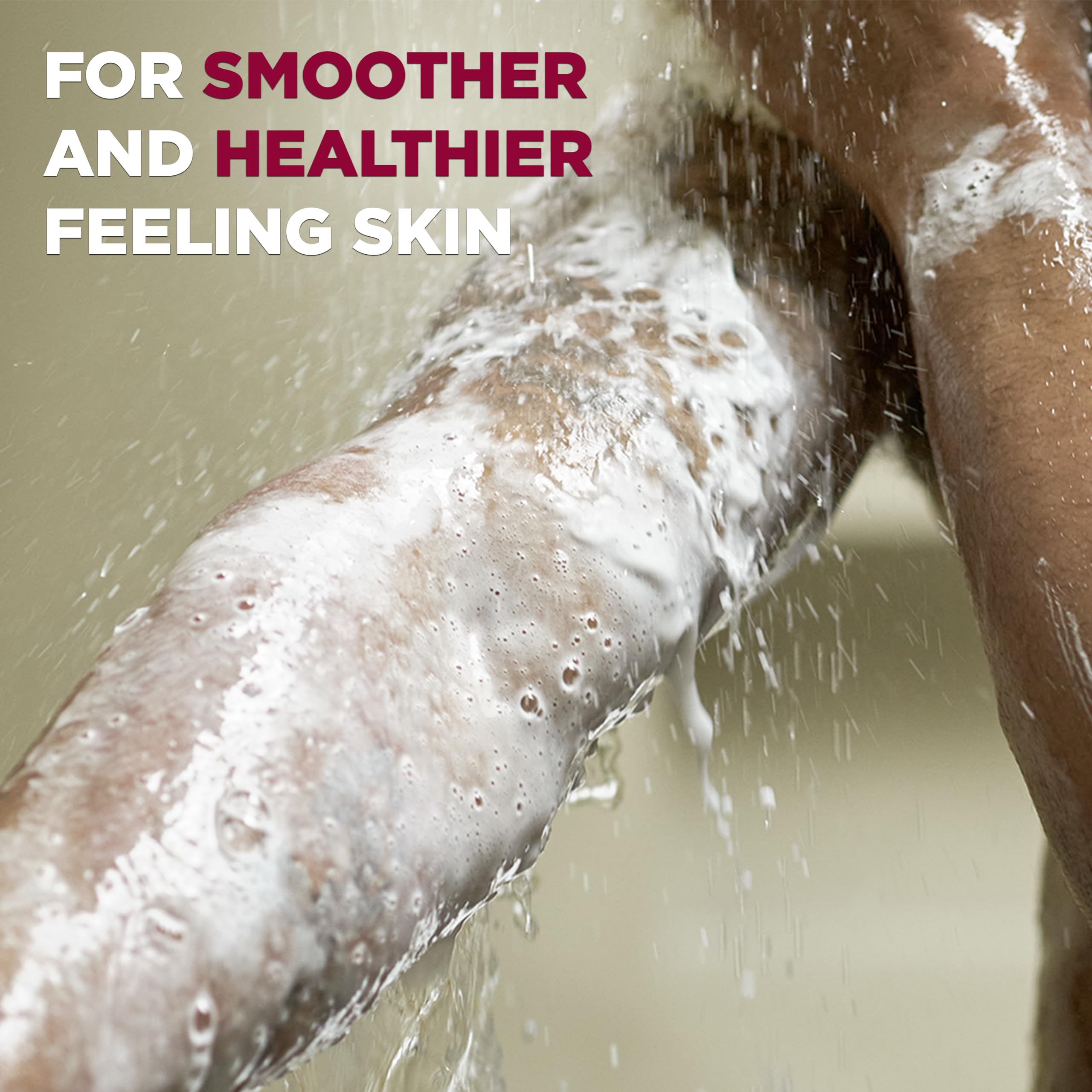 DOVE MEN + CARE Body and Face Wash Exfoliating Deep Clean for Men, with 24-Hour Nourishing Micromoisture Technology Body Wash, 30 oz