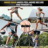Cambivo 2 Pack Patella Knee Strap Adjustable Support Band for Running Hiking view 6