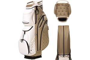 ASK ECHO Soundless Cart Golf Bag with 15 Way Full Length Dividers Golf SLC-130LE Cart Bag